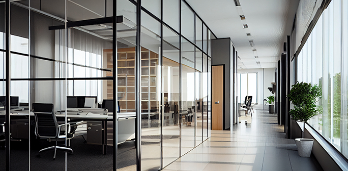 Bespoke Office Glass Wall Solutions Image - Sky Glass London